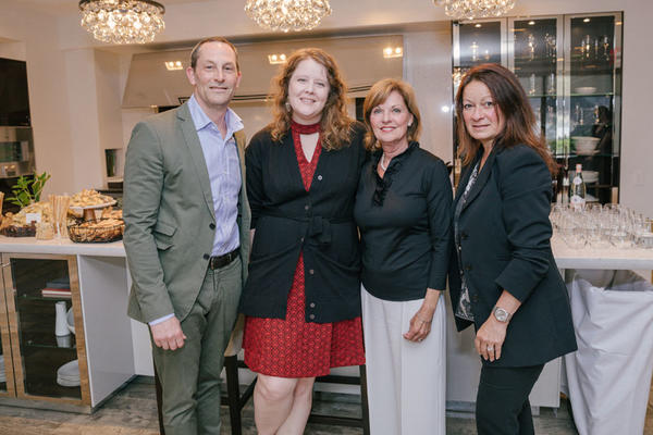 David Hamilton, SieMatic’s Samantha Connell and Marcia Speer, and Stacey Piano