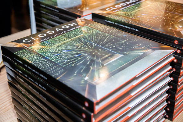 Copies of ‘Clodagh: Life-Enhancing Design’ were on hand to be signed.