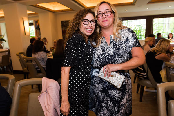 Leslie Delli-Venneri and Rebecca Parsonage at the Auth Lux Summit lunch in Café Boulud.
