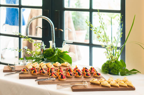 Guests enjoyed hors d'oeuvres.