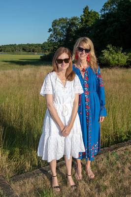 Susan Petrie (right)