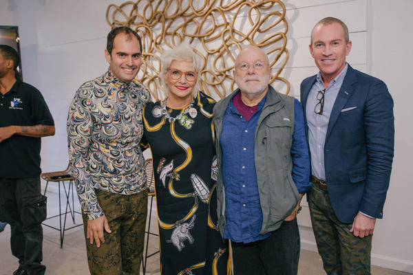 Whitney Robinson, Lori Goldstein, Joseph D’Urso, and Greg Ogden at the Elle Decor panel at Palecek