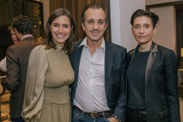 Anne Schuhmacher of Liaigre (left) with Delphine Krakoff (right).
