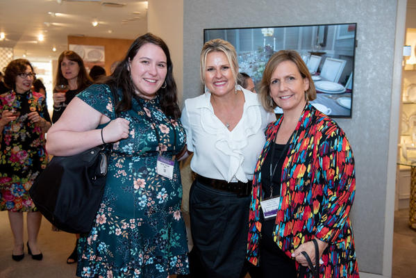 Jo Gibbs of K+J Agency (center), with Maureen Azzato and Jaclyn Turner