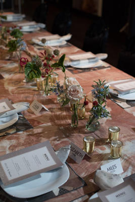 The tablescape was created using S. Harris fabric.