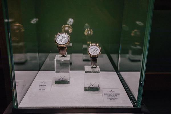 Breguet timepieces were on display.