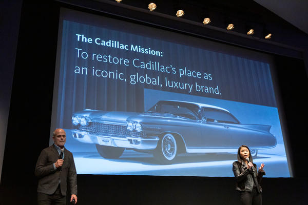 Melody Lee, former brand manager Cadillac with John Bricker, Gensler