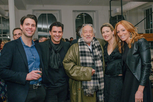 Marco Petrini and Davide Cremese of Boffi with design legend Gaetano Pesce and DNA’s Alex Polier and Leah Blank