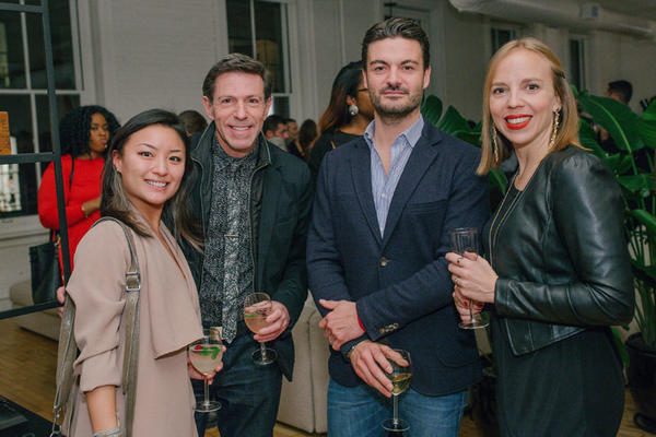 Rebecca Lee (left) and Giulia Dragoni (right) of Boffi, with industry supporters 