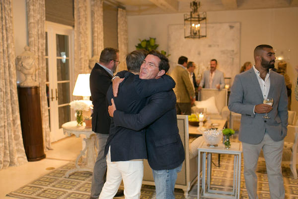 Guest greet old friends and welcome new ones to the Palm Beach design community.