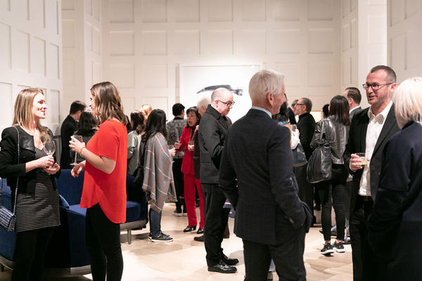 Guests gathered in the A. Rudin showroom to celebrate Orlando Diaz-Azcuy.