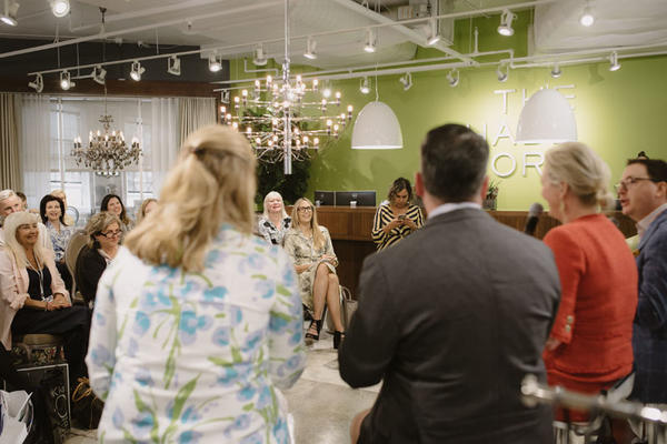 The panel, entitled "Designing for Good" was held at The Shade Store.