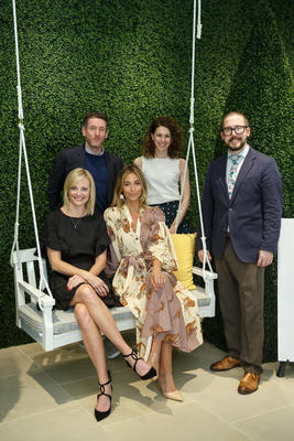 Katie Miner, Peter Dunham, Jessica Schuster, Ellen McGauley and Tim Daly at the Masters of Design reception at JANUS et Cie
