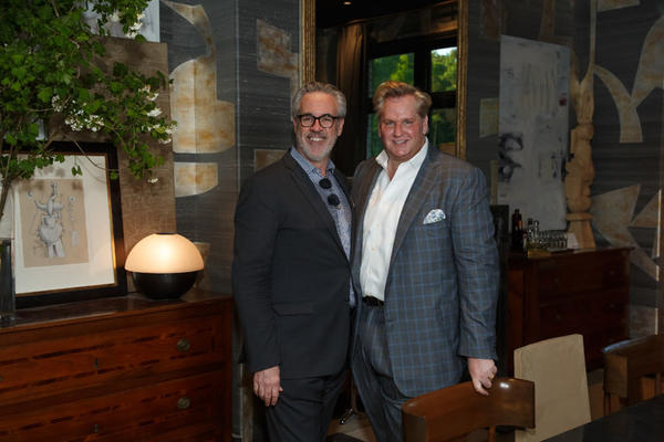 Robert Brown, honorary chair of the Southeastern Designer Showhouse, with Dennis Hunt of Ainsworth-Noah