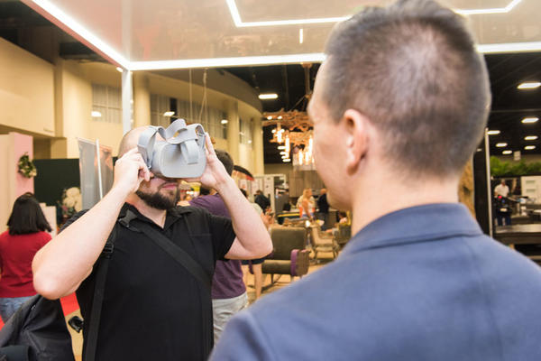 A virtual reality display