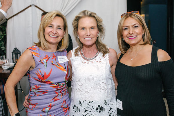Designer Jennifer Post (center) with Donna Herman and Maritza Smith of Luxe Interiors + Design