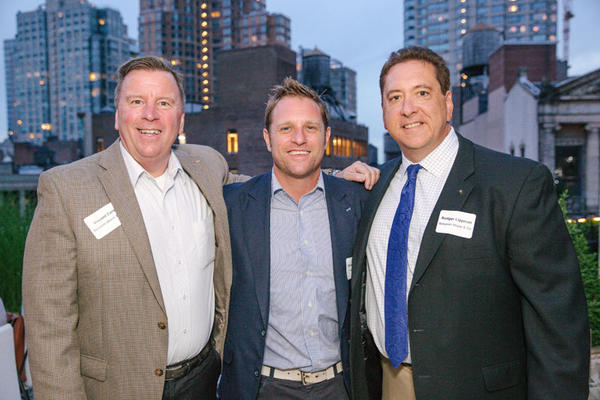 George Oliphant (center) with Vinny Carle and Rodger Lippman of Benjamin Moore