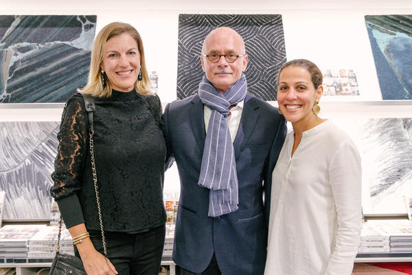 Two of the four partners at the storied New York firm of Cullman & Kravis, Sarah Ramsey and Alyssa Urban, who are featured in the book (alongside their associates Lee Cavanaugh and Claire Ratliff), pose with Carl Dellatore.