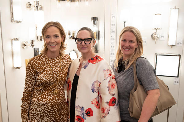 Elizabeth Pash (left) and guests celebrate What’s New What’s Next at the New York Design Center.