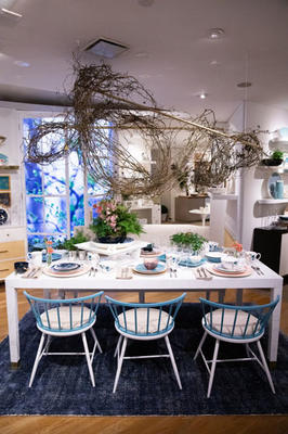 The new Sprig and Vine collection on display in the Lenox showroom