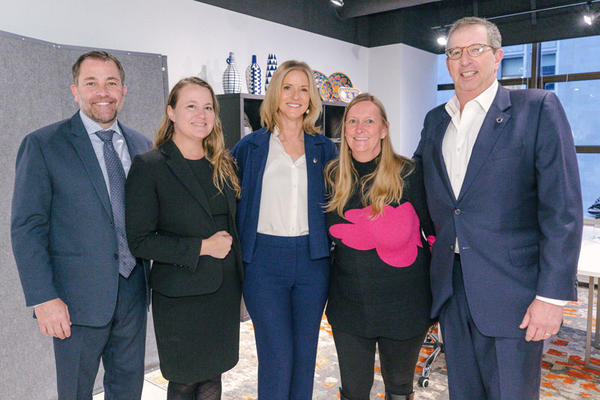 Eleven75 Home vice president of sales John Dressler and general manager Corrie Murphy; Forty One Madison director and senior vice president Kristi Forbes; Eleven75 Home chief business development officer Lisa Willey-Knierim; and Rudin Management CEO and co-chairman Bill Rudin