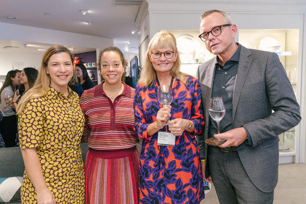 Mary Sell, Kate Spade New York senior manager, global licensing and collaborations, and KSNY senior director of global licensing Jackee de Lagarde joined Outfit International's Lotte Franch and Lenox Corporation CEO Mads Ryder.