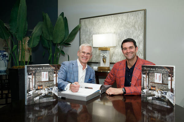 Klaus Baer and Rush Jenkins of WRJ Design signed copies of their book ‘Natural Elegance’ in the Century showroom.