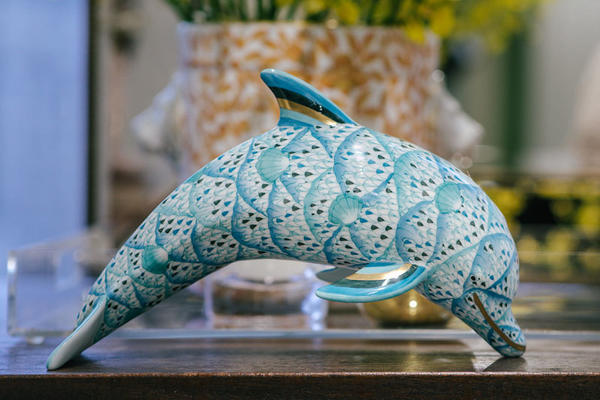 Herend’s new dolphin figurine