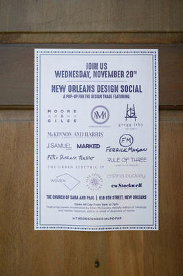The participating brands at New Orleans Design Social