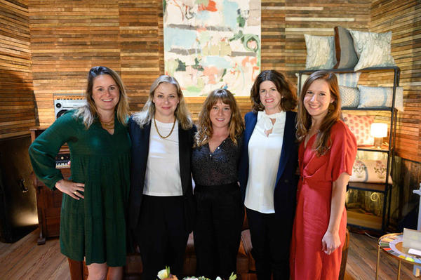 Katy Polsby of CW Stockwell, Cristina Buckley of Cristina Buckley, Paige Cleveland of Rule of Three Studio, Alex Mason of Ferrick Mason, and Kaitlin Petersen of Business of Home