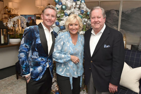 Barclay Butera with Christine Phillips and Phil Haney of Lexington Home Brands