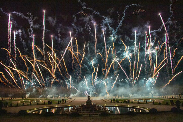 After dinner, guests were treated to a surprise fireworks display over the Gardens.