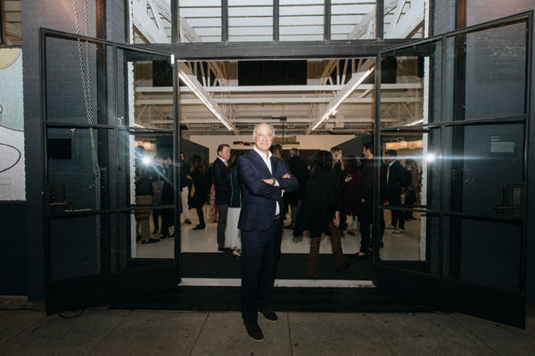 Ralph Pucci poses in front of the LA showroom.