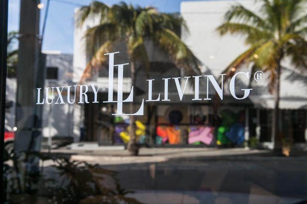 The Luxury Living Group showroom in the Miami Design District