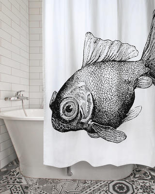 Hand Printed Shower Curtains