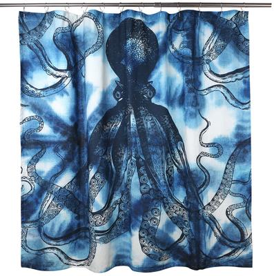 Shibori Printed Shower Curtain