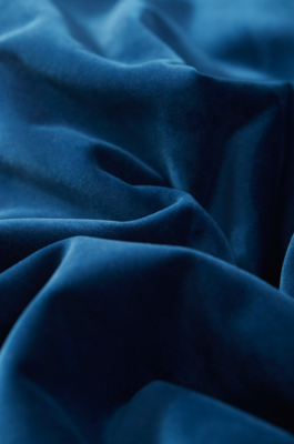Plush Velvet in Sapphire is one of more than 400 upholstery fabrics, including pet-friendly, commercial, and performance options