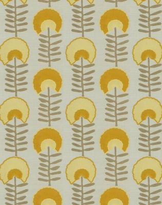 Hopps Floral fabric in Amber