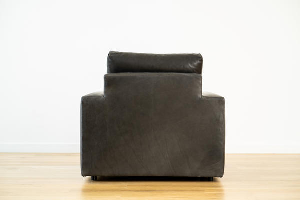 Linden Chair in Charcoal leather