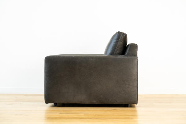 Linden Chair in Charcoal leather