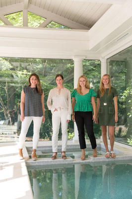 Katie Moorhouse, Melanie Millner, Katelyn Cook and Courtney Howley of The Design Atelier