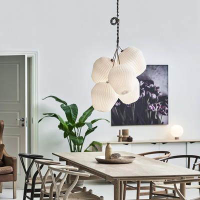 From Le Klint, the Bouquet Pendant Lamp Collection, designed by Sinja Svarrer Damkjær