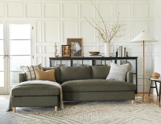 Belmont Sectional Sofa in Loden