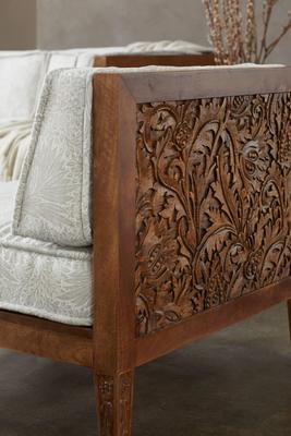 Close up of Selamat x Morris & Co.Thistle Sectional