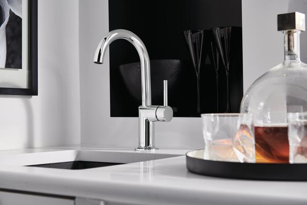 Bar Faucet with Arc Spout from the Odin Kitchen Collection