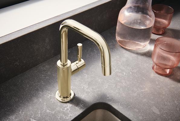 Beverage Faucet with Square Spout from the Odin Kitchen Collection 