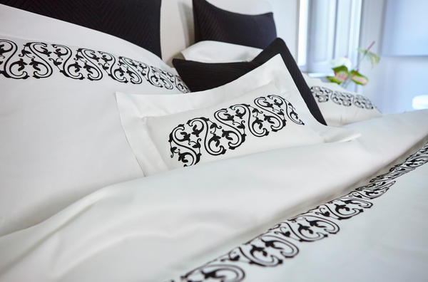 Ornate Medallion Embroidered Bedding Collection