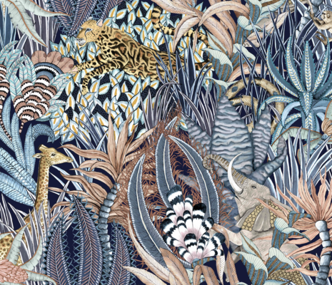 Ardmore Sabie Forest fabric in Dawn