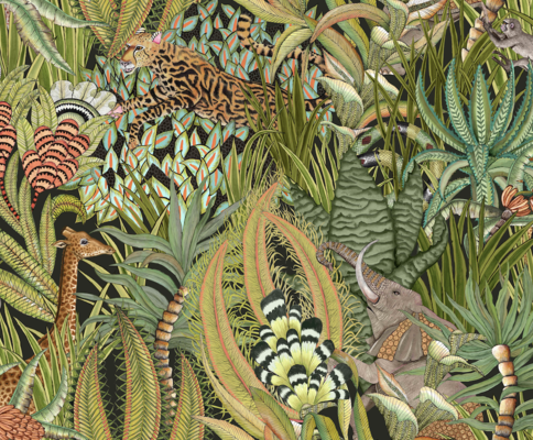 Ardmore Sabie Forest fabric in Delta, available in linen or velvet