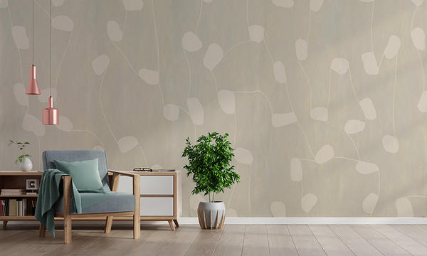 Synergy Wallcovering in Creme 